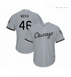 Youth Chicago White Sox 46 Ivan Nova Replica Grey Road Cool Base Baseball Jersey Youth Chicago White Sox 46 Ivan Nova Replica Grey Road Cool Base Baseball Jersey