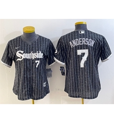 Youth Chicago White Sox 7 Tim Anderson Black City Connect Stitched Jersey Youth Chicago White Sox 7 Tim Anderson Black City Connect Stitched Jersey