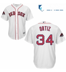 Youth Majestic Boston Red Sox 34 David Ortiz Authentic White Home Cool Base 2018 World Series Champions MLB Jersey Youth Majestic Boston Red Sox 34 David Ortiz Authentic White Home Cool Base 2018 World Series Champions MLB Jersey