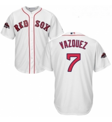 Youth Majestic Boston Red Sox 7 Christian Vazquez Authentic White Home Cool Base 2018 World Series Champions MLB Jersey Youth Majestic Boston Red Sox 7 Christian Vazquez Authentic White Home Cool Base 2018 World Series Champions MLB Jersey