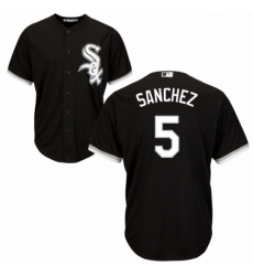 Youth Majestic Chicago White Sox 5 Yolmer Sanchez Replica Black Alternate Home Cool Base MLB Jersey Youth Majestic Chicago White Sox 5 Yolmer Sanchez Replica Black Alternate Home Cool Base MLB Jersey
