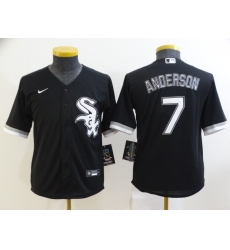 Youth Nike Chicago White Sox 7 Tim Anderson Black Alternate Stitched Baseball Jersey Youth Nike Chicago White Sox 7 Tim Anderson Black Alternate Stitched Baseball Jersey