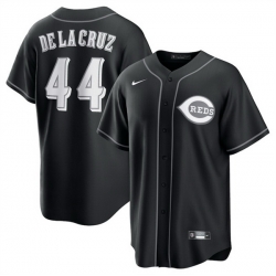 Men Cincinnati Reds 44 Elly De La Cruz Black Lights Out Limited Stitched Baseball Jersey