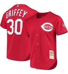 Men Ken Griffey Jr. Cincinnati Reds #30 Mitchell & Ness Fashion Cooperstown Jersey Men Ken Griffey Jr. Cincinnati Reds #30 Mitchell & Ness Fashion Cooperstown Jersey
