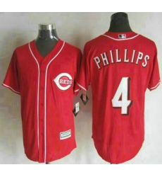 Men Reds #4 Brandon Phillips Red Cool Base Stitched MLB Jersey Men Reds #4 Brandon Phillips Red Cool Base Stitched MLB Jersey