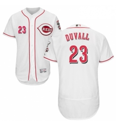 Mens Majestic Cincinnati Reds 23 Adam Duvall White Home Flex Base Authentic Collection MLB Jersey Mens Majestic Cincinnati Reds 23 Adam Duvall White Home Flex Base Authentic Collection MLB Jersey