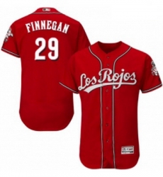 Mens Majestic Cincinnati Reds 29 Brandon Finnegan Red Los Rojos Flexbase Authentic Collection MLB Jersey Mens Majestic Cincinnati Reds 29 Brandon Finnegan Red Los Rojos Flexbase Authentic Collection MLB Jersey