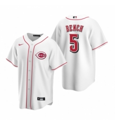 Mens Nike Cincinnati Reds 5 Johnny Bench White Home Stitched Baseball Jerse Mens Nike Cincinnati Reds 5 Johnny Bench White Home Stitched Baseball Jerse