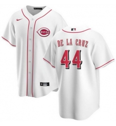 Youth Cincinnati Reds 44 Elly De La Cruz White Stitched Baseball Jersey Youth Cincinnati Reds 44 Elly De La Cruz White Stitched Baseball Jersey