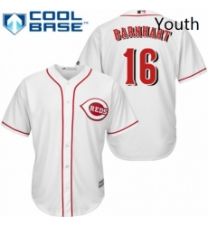Youth Majestic Cincinnati Reds 16 Tucker Barnhart Authentic White Home Cool Base MLB Jersey Youth Majestic Cincinnati Reds 16 Tucker Barnhart Authentic White Home Cool Base MLB Jersey