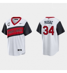 Men Cleveland Indians 34 Zach Plesac Men Nike White 2021 Little League Class Game MLB Jersey Men Cleveland Indians 34 Zach Plesac Men Nike White 2021 Little League Class Game MLB Jersey
