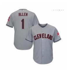 Mens Cleveland Indians 1 Greg Allen Replica Grey Road Cool Base Baseball Jersey Mens Cleveland Indians 1 Greg Allen Replica Grey Road Cool Base Baseball Jersey