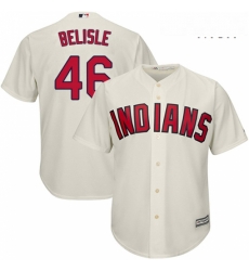 Mens Majestic Cleveland Indians 46 Matt Belisle Replica Cream Alternate 2 Cool Base MLB Jersey Mens Majestic Cleveland Indians 46 Matt Belisle Replica Cream Alternate 2 Cool Base MLB Jersey