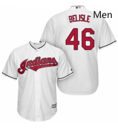 Mens Majestic Cleveland Indians 46 Matt Belisle Replica White Home Cool Base MLB Jersey Mens Majestic Cleveland Indians 46 Matt Belisle Replica White Home Cool Base MLB Jersey
