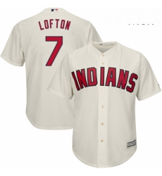 Mens Majestic Cleveland Indians 7 Kenny Lofton Replica Cream Alternate 2 Cool Base MLB Jersey Mens Majestic Cleveland Indians 7 Kenny Lofton Replica Cream Alternate 2 Cool Base MLB Jersey
