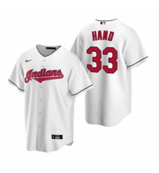 Mens Nike Cleveland Indians 33 Brad Hand White Home Stitched Baseball Jersey Mens Nike Cleveland Indians 33 Brad Hand White Home Stitched Baseball Jersey