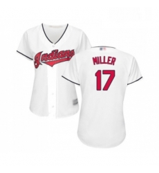 Womens Cleveland Indians 17 Brad Miller Replica White Home Cool Base Baseball Jersey Womens Cleveland Indians 17 Brad Miller Replica White Home Cool Base Baseball Jersey