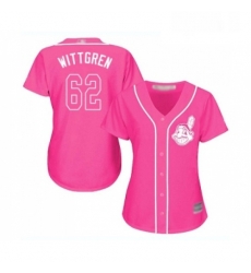 Womens Cleveland Indians 62 Nick Wittgren Replica Pink Fashion Cool Base Baseball Jersey Womens Cleveland Indians 62 Nick Wittgren Replica Pink Fashion Cool Base Baseball Jersey