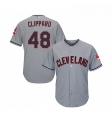 Youth Cleveland Indians 48 Tyler Clippard Replica Grey Road Cool Base Baseball Jersey Youth Cleveland Indians 48 Tyler Clippard Replica Grey Road Cool Base Baseball Jersey