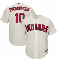 Youth Majestic Cleveland Indians 10 Edwin Encarnacion Authentic Cream Alternate 2 Cool Base MLB Jersey Youth Majestic Cleveland Indians 10 Edwin Encarnacion Authentic Cream Alternate 2 Cool Base MLB Jersey