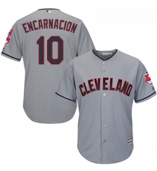 Youth Majestic Cleveland Indians 10 Edwin Encarnacion Replica Grey Road Cool Base MLB Jersey Youth Majestic Cleveland Indians 10 Edwin Encarnacion Replica Grey Road Cool Base MLB Jersey