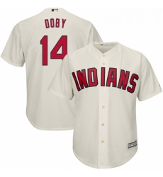 Youth Majestic Cleveland Indians 14 Larry Doby Authentic Cream Alternate 2 Cool Base MLB Jersey Youth Majestic Cleveland Indians 14 Larry Doby Authentic Cream Alternate 2 Cool Base MLB Jersey
