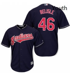 Youth Majestic Cleveland Indians 46 Matt Belisle Authentic Navy Blue Alternate 1 Cool Base MLB Jersey Youth Majestic Cleveland Indians 46 Matt Belisle Authentic Navy Blue Alternate 1 Cool Base MLB Jersey