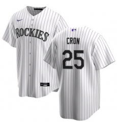 Men Colorado Rockies 25 C J Cron White Stitched Baseball Jersey Men Colorado Rockies 25 C J Cron White Stitched Baseball Jersey