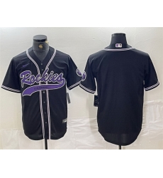 Men Colorado Rockies Blank Black Cool Base Stitched Baseball Jersey Men Colorado Rockies Blank Black Cool Base Stitched Baseball Jersey