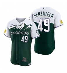 Men Nike Nike Colorado Rockies #49 Antonio Senzatela City Connect Stitched Flex Base Baseball Jersey Men Nike Nike Colorado Rockies #49 Antonio Senzatela City Connect Stitched Flex Base Baseball Jersey