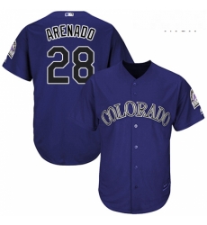 Mens Majestic Colorado Rockies 28 Nolan Arenado Replica Purple Alternate 1 Cool Base MLB Jersey Mens Majestic Colorado Rockies 28 Nolan Arenado Replica Purple Alternate 1 Cool Base MLB Jersey