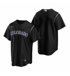 Mens Nike Colorado Rockies Blank Black Alternate Stitched Baseball Jersey Mens Nike Colorado Rockies Blank Black Alternate Stitched Baseball Jersey