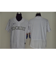 Rockies Blank White Flexbase Jersey Rockies Blank White Flexbase Jersey