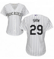 Womens Majestic Colorado Rockies 29 Bryan Shaw Replica White Home Cool Base MLB Jersey Womens Majestic Colorado Rockies 29 Bryan Shaw Replica White Home Cool Base MLB Jersey