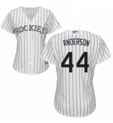 Womens Majestic Colorado Rockies 44 Tyler Anderson Replica White Home Cool Base MLB Jersey Womens Majestic Colorado Rockies 44 Tyler Anderson Replica White Home Cool Base MLB Jersey