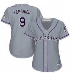 Womens Majestic Colorado Rockies 9 DJ LeMahieu Authentic Grey Road Cool Base MLB Jersey Womens Majestic Colorado Rockies 9 DJ LeMahieu Authentic Grey Road Cool Base MLB Jersey