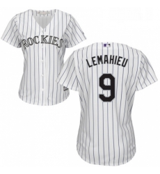 Womens Majestic Colorado Rockies 9 DJ LeMahieu Authentic White Home Cool Base MLB Jersey Womens Majestic Colorado Rockies 9 DJ LeMahieu Authentic White Home Cool Base MLB Jersey