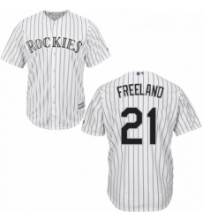 Youth Majestic Colorado Rockies 21 Kyle Freeland Authentic White Home Cool Base MLB Jersey Youth Majestic Colorado Rockies 21 Kyle Freeland Authentic White Home Cool Base MLB Jersey