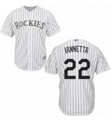 Youth Majestic Colorado Rockies 22 Chris Iannetta Replica White Home Cool Base MLB Jersey Youth Majestic Colorado Rockies 22 Chris Iannetta Replica White Home Cool Base MLB Jersey