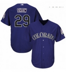 Youth Majestic Colorado Rockies 29 Bryan Shaw Replica Purple Alternate 1 Cool Base MLB Jersey Youth Majestic Colorado Rockies 29 Bryan Shaw Replica Purple Alternate 1 Cool Base MLB Jersey