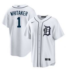 Men Detroit Tigers 1 Lou Whitaker White Cool Base Stitched Baseball Jersey Men Detroit Tigers 1 Lou Whitaker White Cool Base Stitched Baseball Jersey