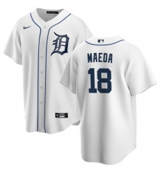 Men Detroit Tigers 18 Kenta Maeda White Cool Base Stitched Jersey Men Detroit Tigers 18 Kenta Maeda White Cool Base Stitched Jersey