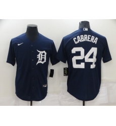 Men Detroit Tigers 24 Miguel Cabrera Navy Cool Base Stitched Jersey Men Detroit Tigers 24 Miguel Cabrera Navy Cool Base Stitched Jersey