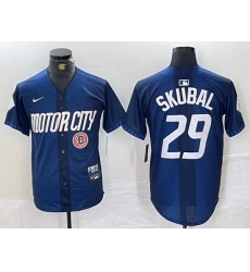 Men Detroit Tigers 29 Tarik Skubal 2024 Navy City Connect Cool Base Stitched Limited jerseys 1 Men Detroit Tigers 29 Tarik Skubal 2024 Navy City Connect Cool Base Stitched Limited jerseys 1