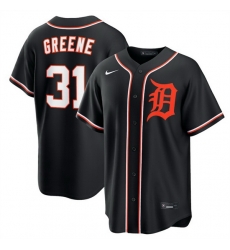 Men Detroit Tigers 31 Riley Greene 2026 Fashion Replica Black Out Stitched Baseball Jersey Men Detroit Tigers 31 Riley Greene 2026 Fashion Replica Black Out Stitched Baseball Jersey