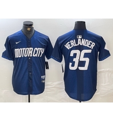 Men Detroit Tigers 35 Justin Verlander 2024 Navy City Connect Cool Base Limited jerseys 1 Men Detroit Tigers 35 Justin Verlander 2024 Navy City Connect Cool Base Limited jerseys 1