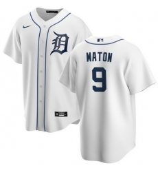Men Detroit Tigers 9 Nick Maton White Cool Base Stitched Jersey Men Detroit Tigers 9 Nick Maton White Cool Base Stitched Jersey