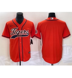 Men Detroit Tigers Blank Orange Cool Base Stitched Baseball Jersey Men Detroit Tigers Blank Orange Cool Base Stitched Baseball Jersey