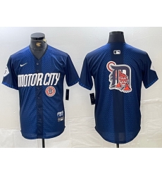 Men Detroit Tigers Team Big Logo 2024 Navy City Connect Cool Base Limited Stitched Jerseys 1 Men Detroit Tigers Team Big Logo 2024 Navy City Connect Cool Base Limited Stitched Jerseys 1