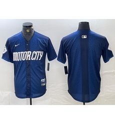 Men Detroit Tigers Team Big Logo 2024 Navy City Connect Cool Base Limited Stitched Jerseys 4 Men Detroit Tigers Team Big Logo 2024 Navy City Connect Cool Base Limited Stitched Jerseys 4